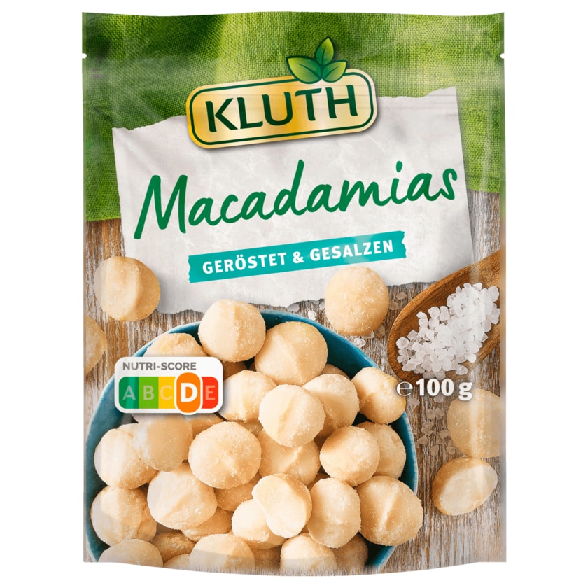 Kluth Macadamias geröstet & gesalzen 100g